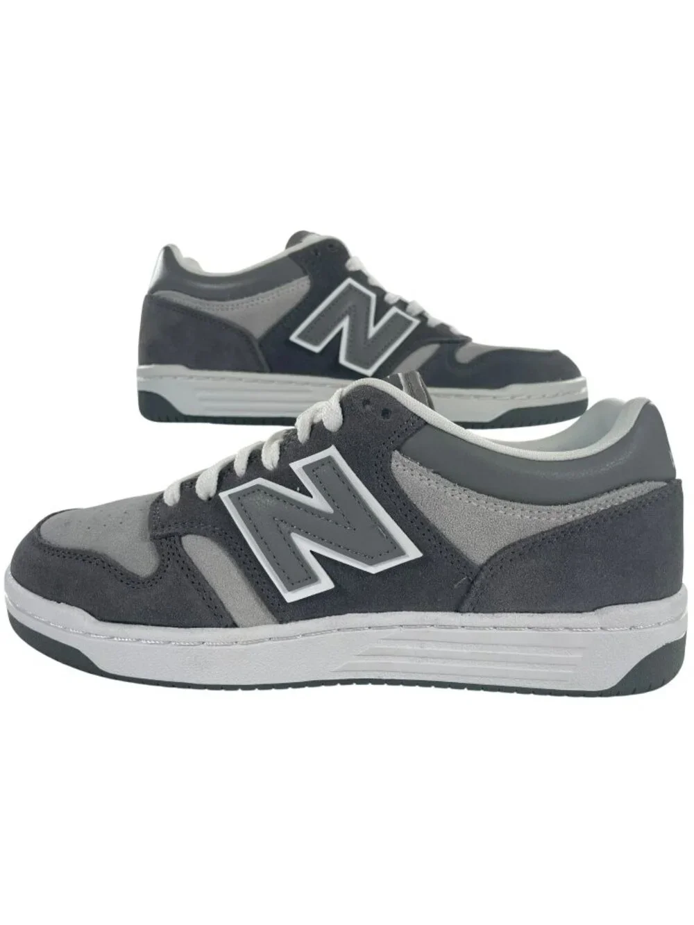 New Balance 480 Court Shoes Grey Suede Leather Casual Men's Size 7.5/Wmn's 9 NEW